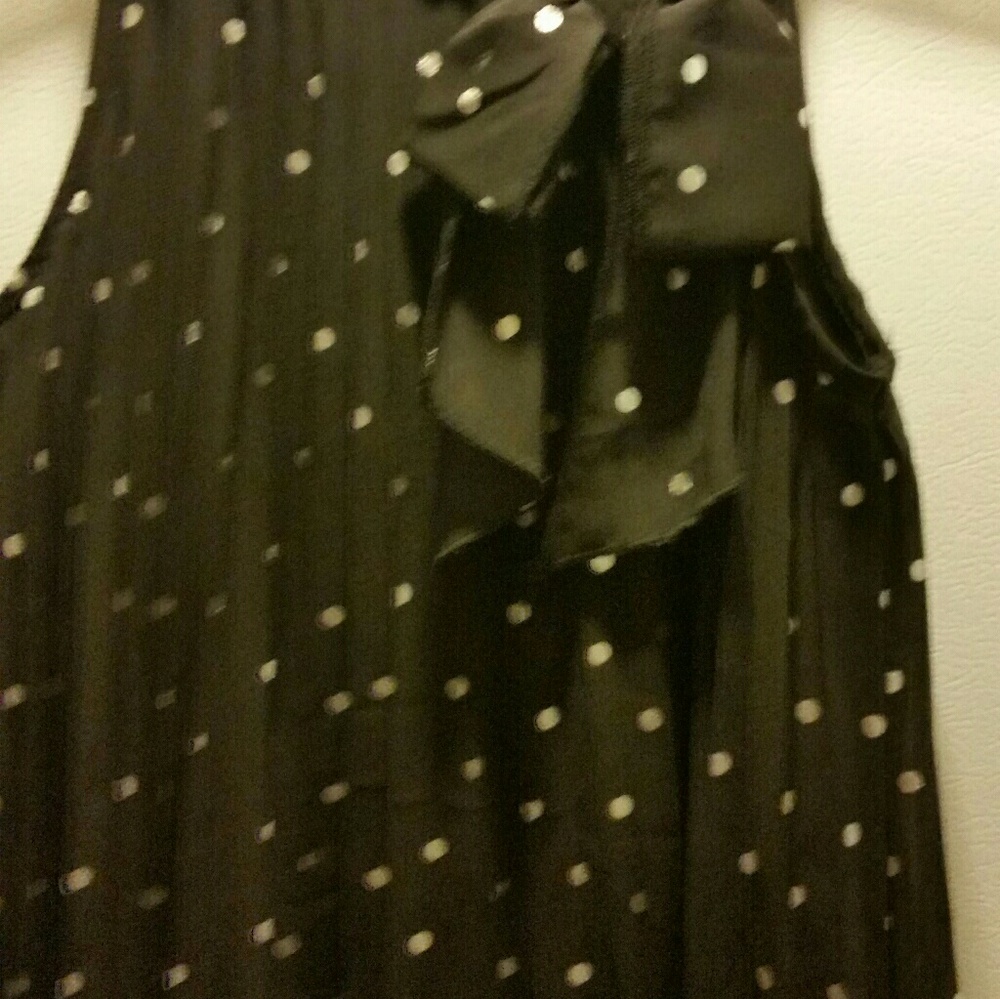 Pinky Girls Dress Pleated Polka Dot Size 10